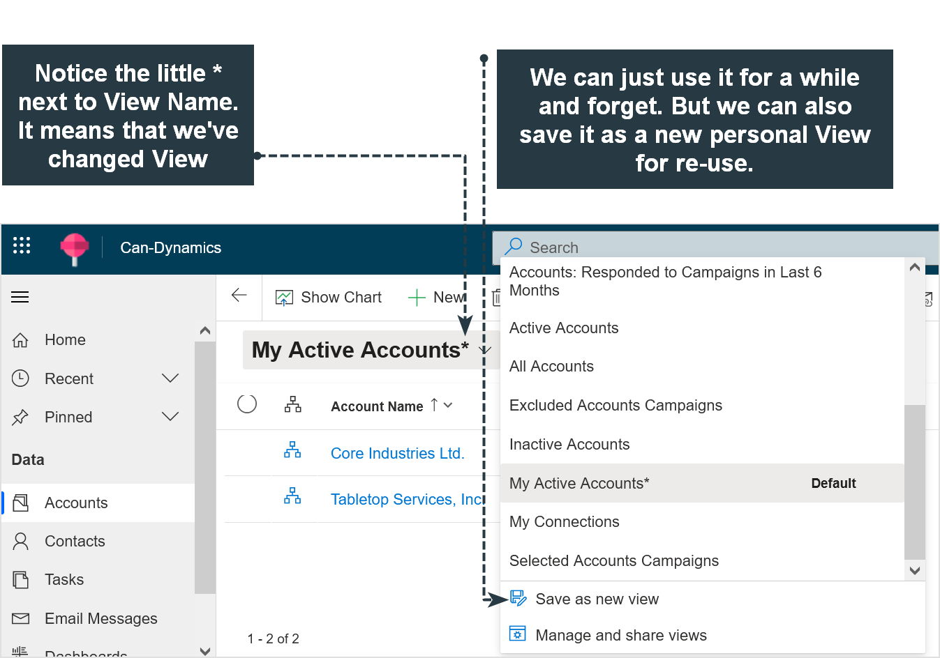 CRM Views are easily configurable – SYSTEMHEADS